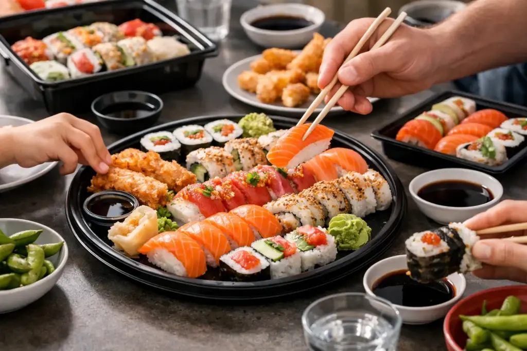 Zamówienie sushi dla rodziny — przykład i plan