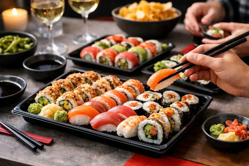 Zestaw sushi na domówkę — przykład wyboru