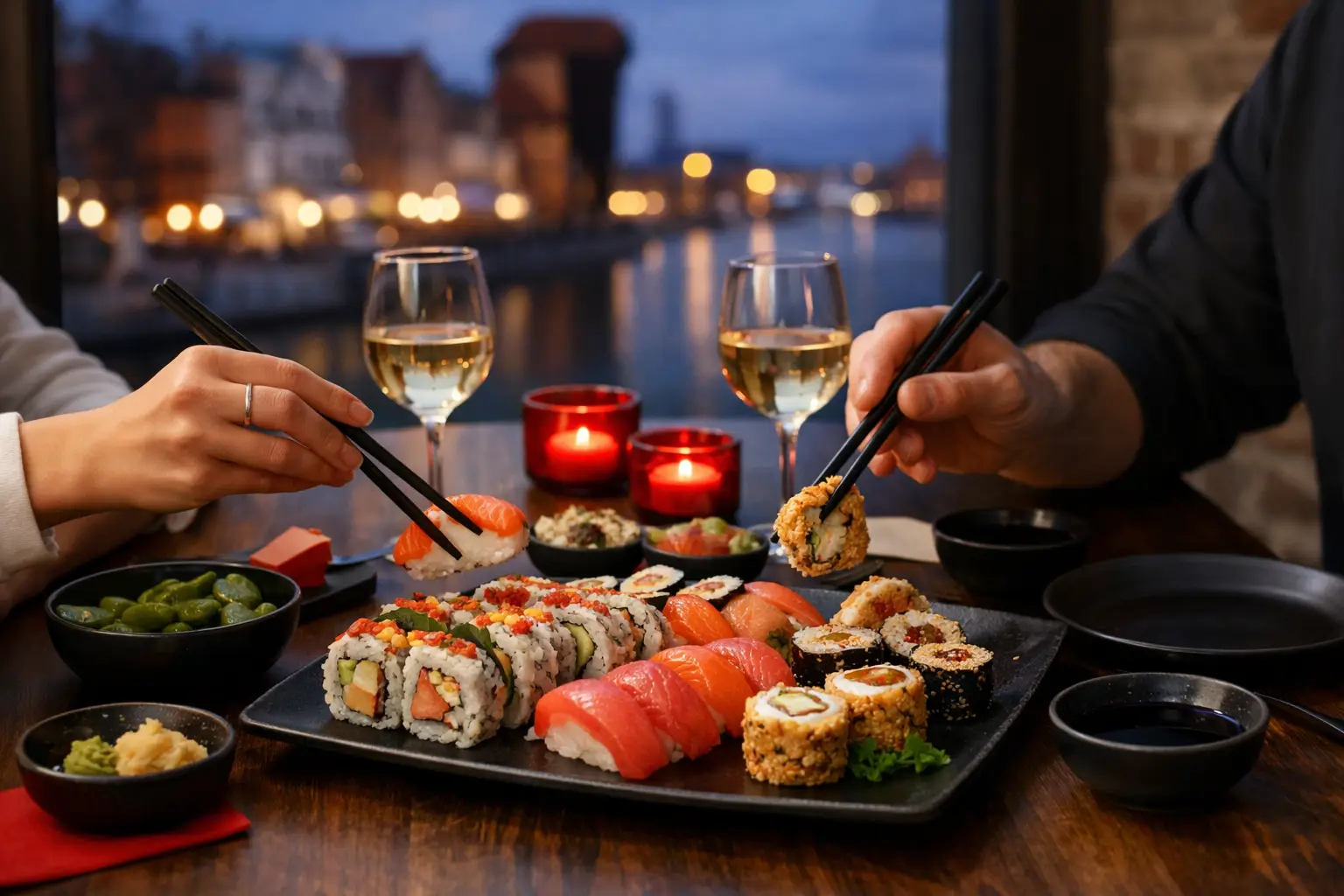 Sushi dla par w Gdańsku - co zamówić we dwoje