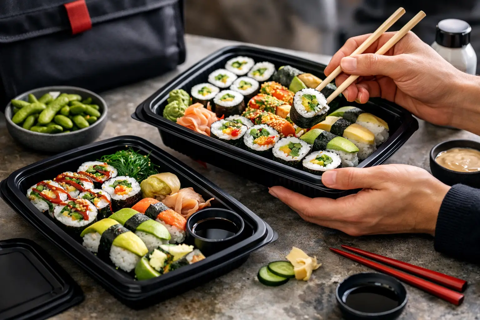 Sushi wegetariańskie na wynos - co wybrać?