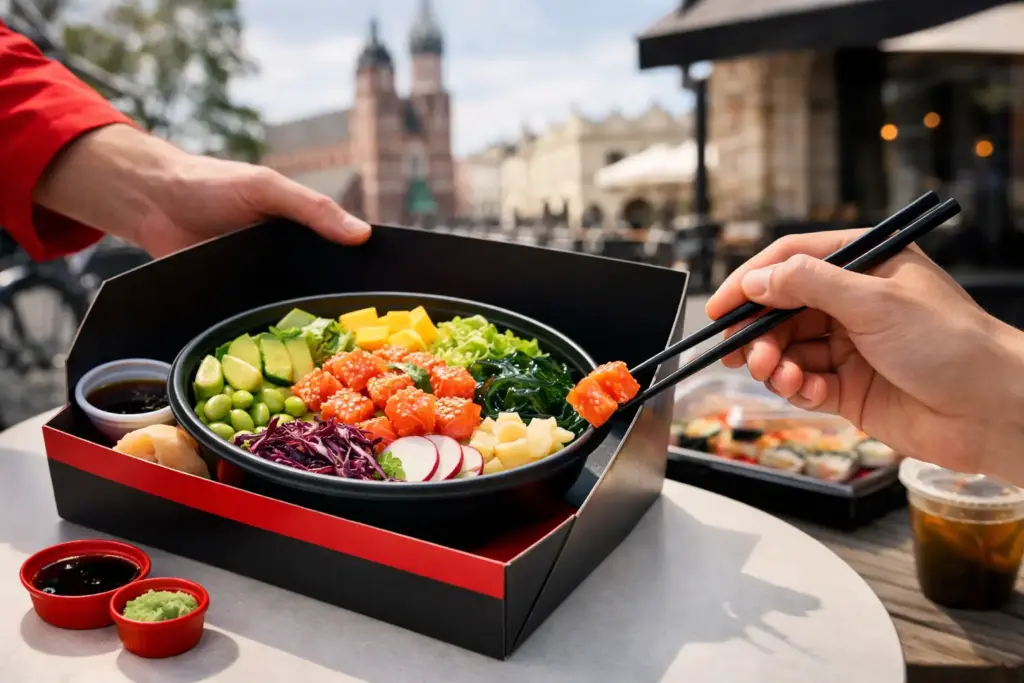 Poke bowl Kraków dowóz – świeżo i po Twojemu